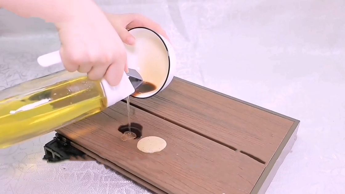 반대 UV 대나무 현관 바닥 갑판 Wpc 외부 11 밀리미터 22 밀리미터 방화