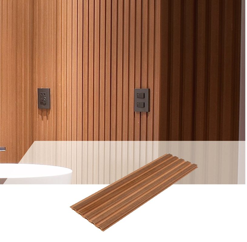 거실 장식적 내부 WPC 벽판지 159*10mm 방수