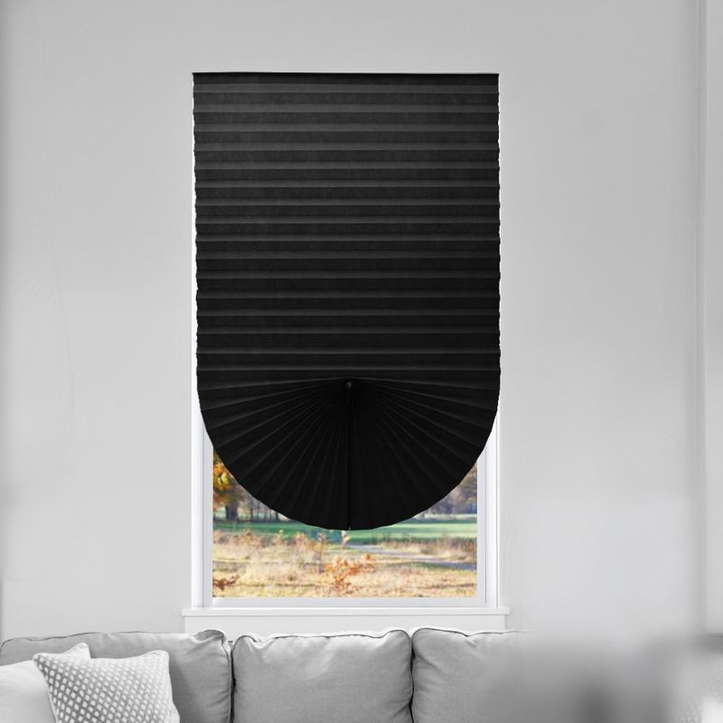 반대 자외선  가지고 다닐 수 있는 무선 커튼은 작은 주름형 소등 커튼을 가립니다