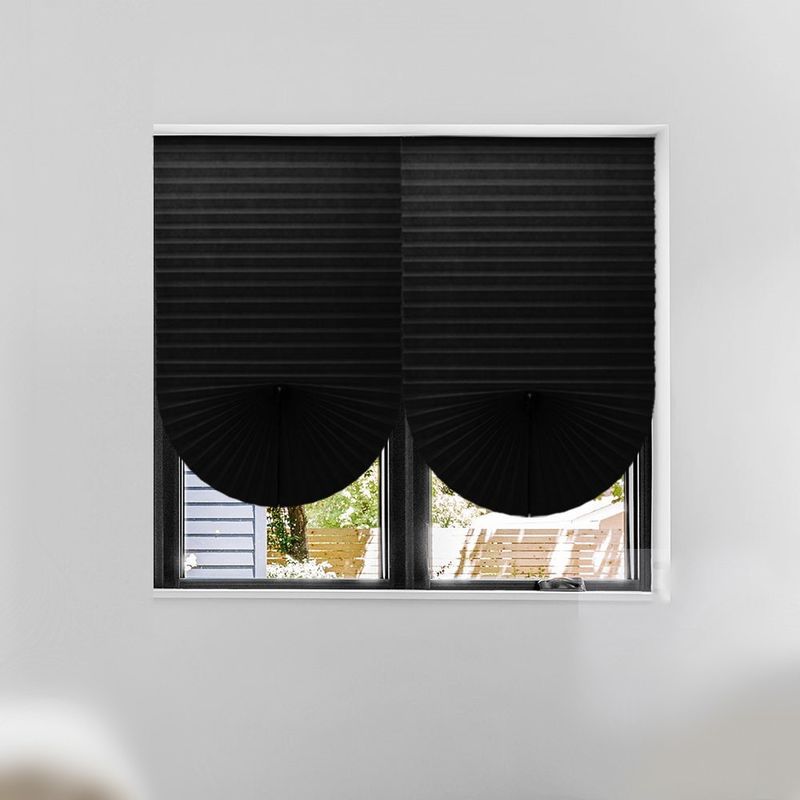 반대 자외선  가지고 다닐 수 있는 무선 커튼은 작은 주름형 소등 커튼을 가립니다