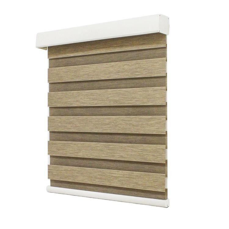 CE 아동 안전 무선 커튼 블라인드는 얼룩말 수평 롤러 음영에 모터를 달았습니다