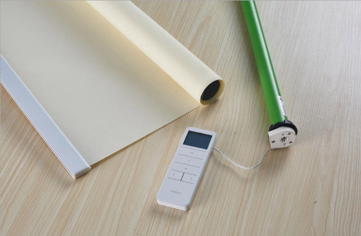 CE 아동 안전 무선 커튼 블라인드는 얼룩말 수평 롤러 음영에 모터를 달았습니다