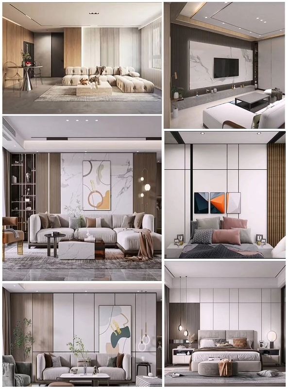 실내 장식 목재 색상 에너지 효율성 기상 유연성 반 스크래치 WPC 벽 패널 3D 효과