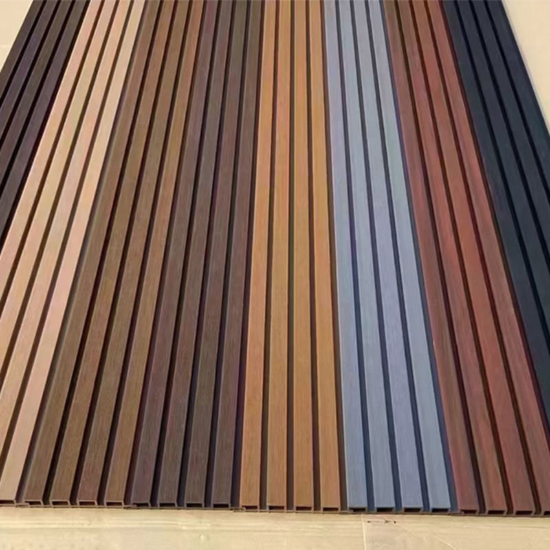 고품질의 홀로 펜스 플루트 코엑스트루션 장식용 목재 플라스틱 복합 Wpc 외관 벽 패널 클레이딩