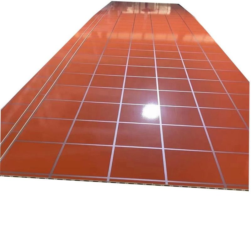 다채로운 꽃 줄무늬 빛 녹색 바위 PVC Spc 벽 패널