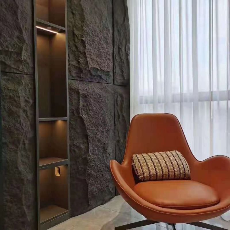 핫 판매 인공 PU 문화 돌 외관 장식용 가짜 가죽 벽 패널 라이트 돌