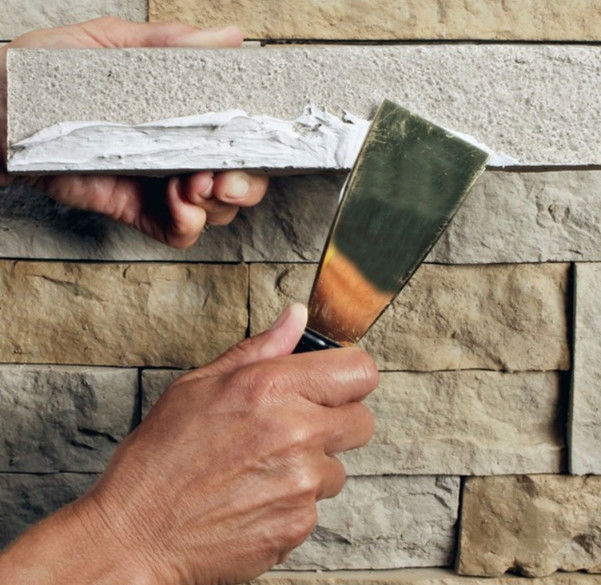 인공 돌 PU 벽 패널 PU 바위 패널 가짜 돌 장단 자연 문화 돌 외관 벽 덮개