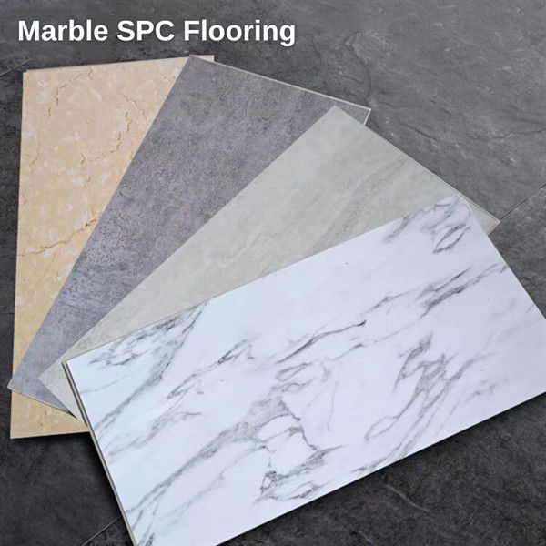 실내 방수 4mm 목자 곡물 딱딱한 코어 PVC 플라스틱 판자 클릭 잠금 Spc 비닐 바닥