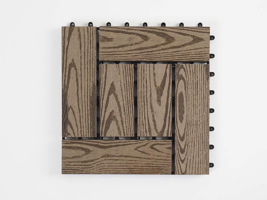 WPC 목재 플라스틱 복합 델링 바닥 타일 전통적인 디자인 DIY 야외 텔로크 코-엑스트루션 델링