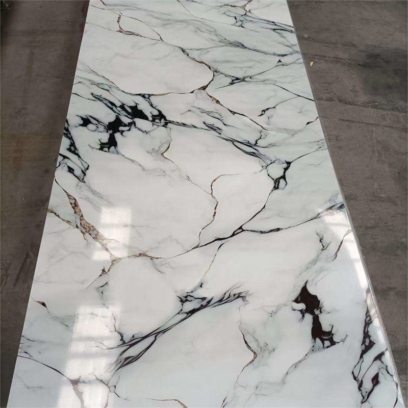 4x8 방수 UV PVC 대리석 잎 가장 많이 팔리는 1220*2800*3mm 공장 공급품 여러 디자인