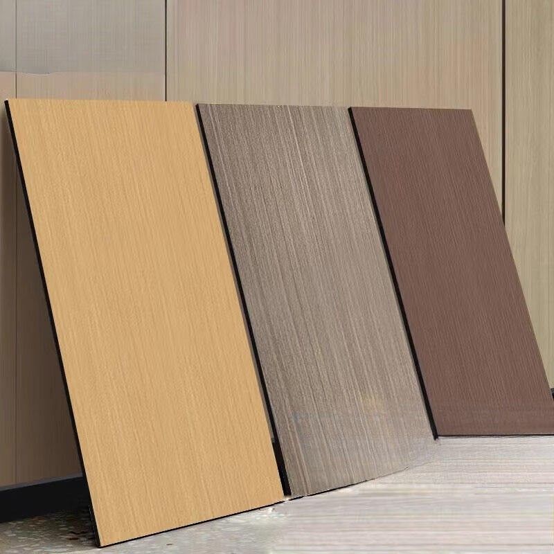 가벼운 럭셔리 8mm 나무 곡물 내부 벽 장식용 음향 패널 고품질 대나무 석탄 나무 장판 패널