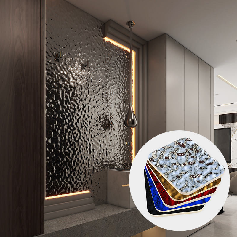 대나무 목탄 물 물결 나무 장단판 탄소 결정판 대나무 나무 섬유 벽 패널