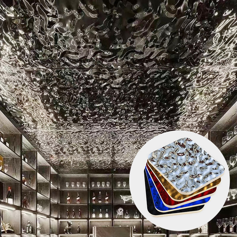 대나무 목탄 물 물결 나무 장단판 탄소 결정판 대나무 나무 섬유 벽 패널