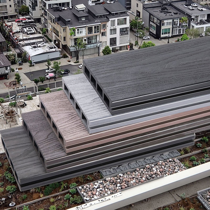 맞춤형 인터락 Wpc 야외 데킹 3D 엠보스 목재 곡물 복합 데킹 보드 중국 나무 플라스틱 질감 바닥