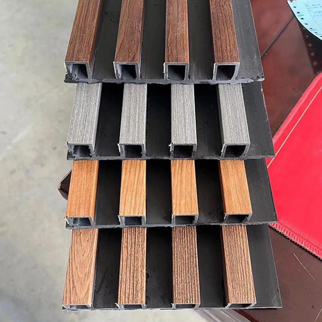 PVC WPC 인테리어 벽 지방 패널 3D 데코 WPC 벽 패널 (호텔 인테리어용 대나무 디자인)