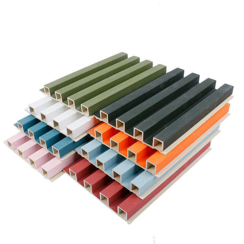 PVC 3D 플루트 장식 람프린 나무 복합 내부 플루트 패널 Wpc 벽 패널 클레이딩 화재 보호 고객 요구