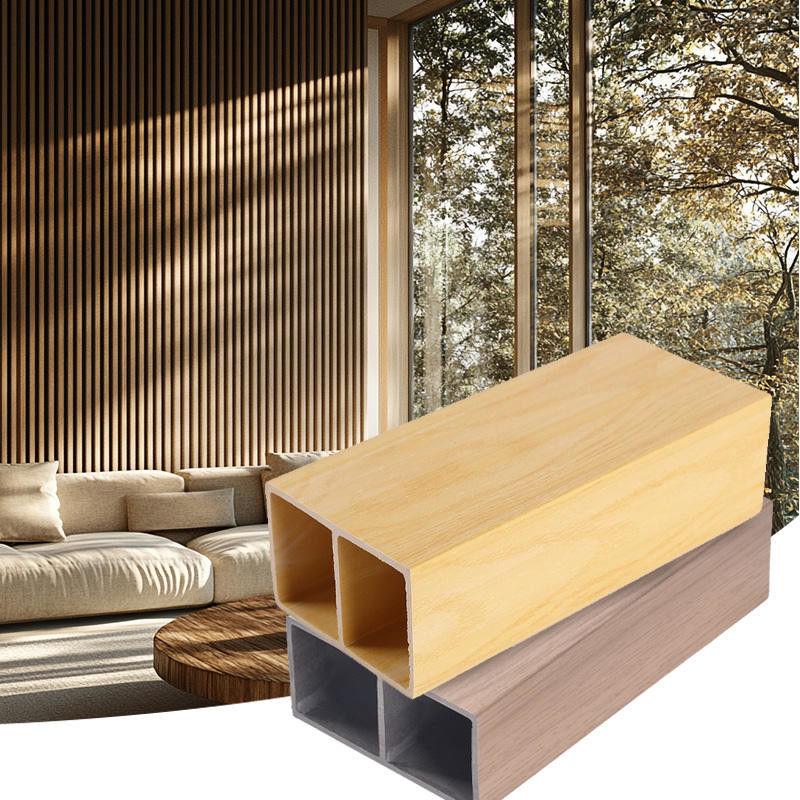 화려 한 WPC 목재 튜브 인더리어 하우스 장식 사용자 지정 색상