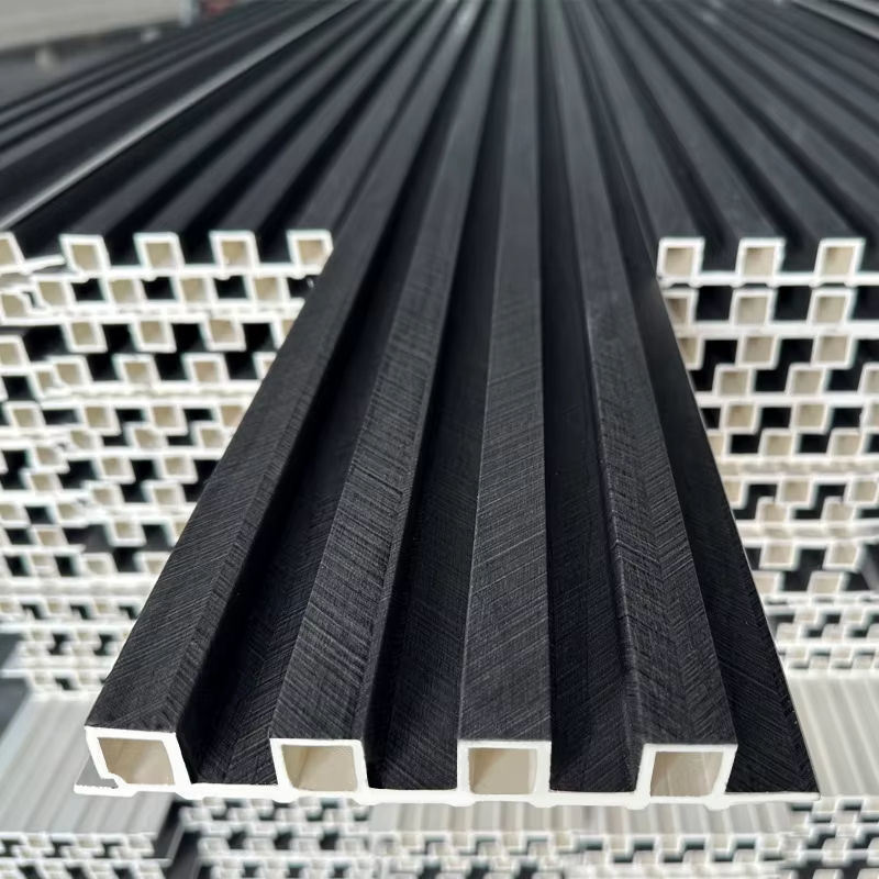 도매 가격 현대적인 디자인 WPC 벽 패널 정전기 방지 실내 우드 슬랫 벽 패널 실내 방수 WPC 벽 클래딩