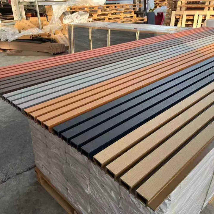 외부 압출 패널 인테리어 PVC 장식 벽 패널 방수 복합 WPC 벽 클래딩