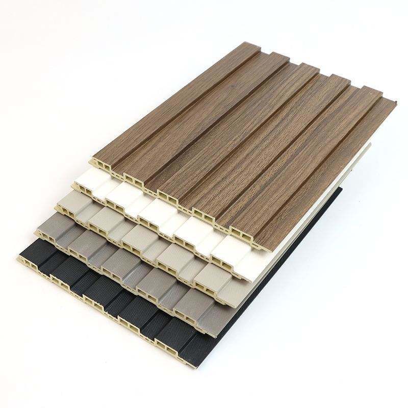 세련된 홈 인테리어를 위한 모던 PVC UV WPC 벽 패널: 최고의 플루티드 인테리어 WPC 벽 패널 디자인