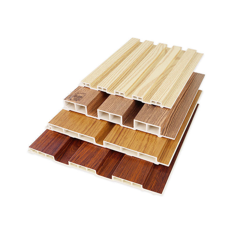 WPC 목조 벽 패널 복합 WPC 벽 천장 타일 내부 플루트 된 벽 패널