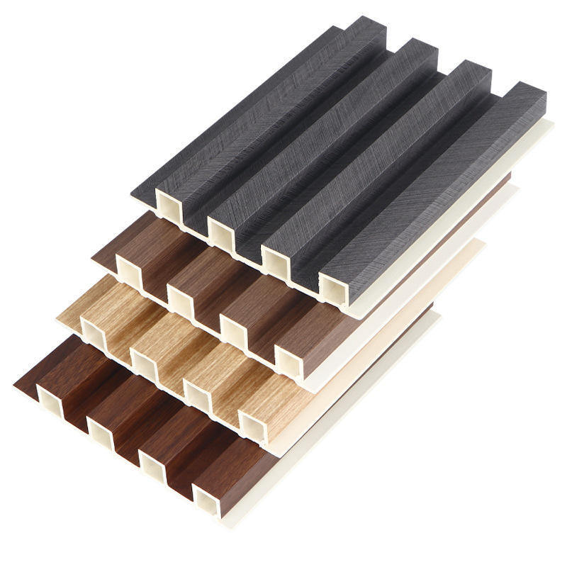 WPC 목조 벽 패널 복합 WPC 벽 천장 타일 내부 플루트 된 벽 패널