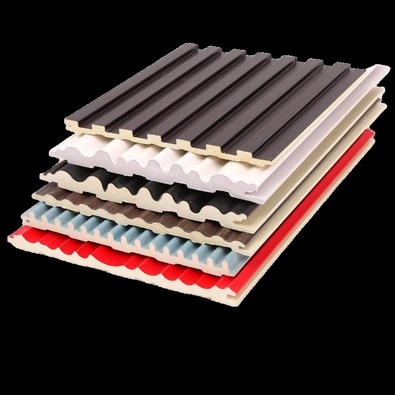 WPC 목조 벽 패널 복합 WPC 벽 천장 타일 내부 플루트 된 벽 패널