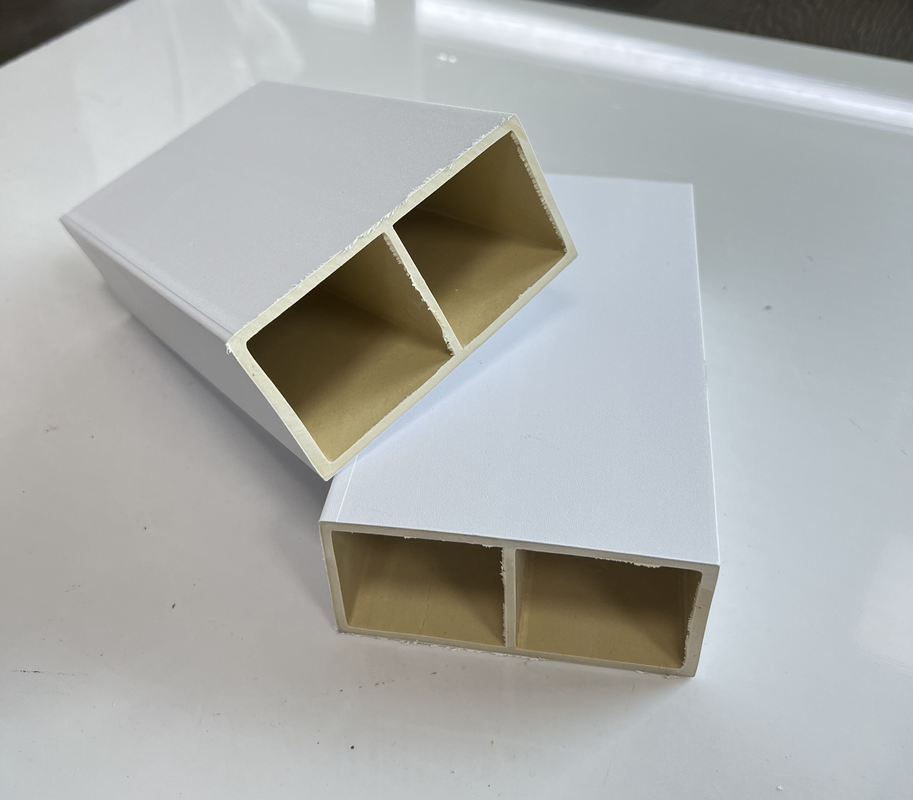 환경 친화적 인 실내 홀 스퀘어 PVC 튜브 기둥 나무 플라스틱 목재 Wpc 튜브