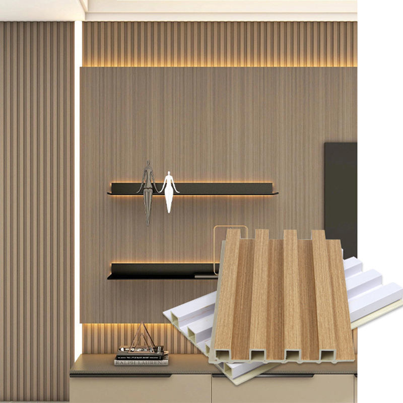현대 방수 플루티드 WPC 벽 패널 실내 가정 장식 배경 패널