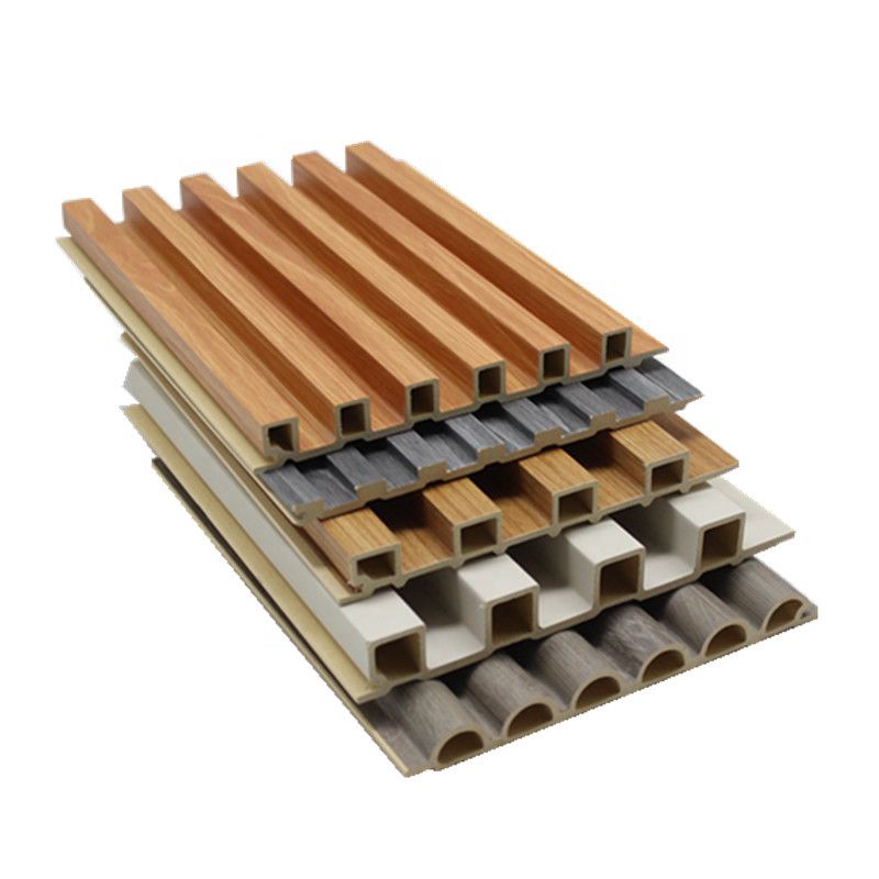 방수 통합 기타 벽판 구부러진 목재 패널 PVC 벽 장식 내부 슬레이트 Wpc 벽 패널