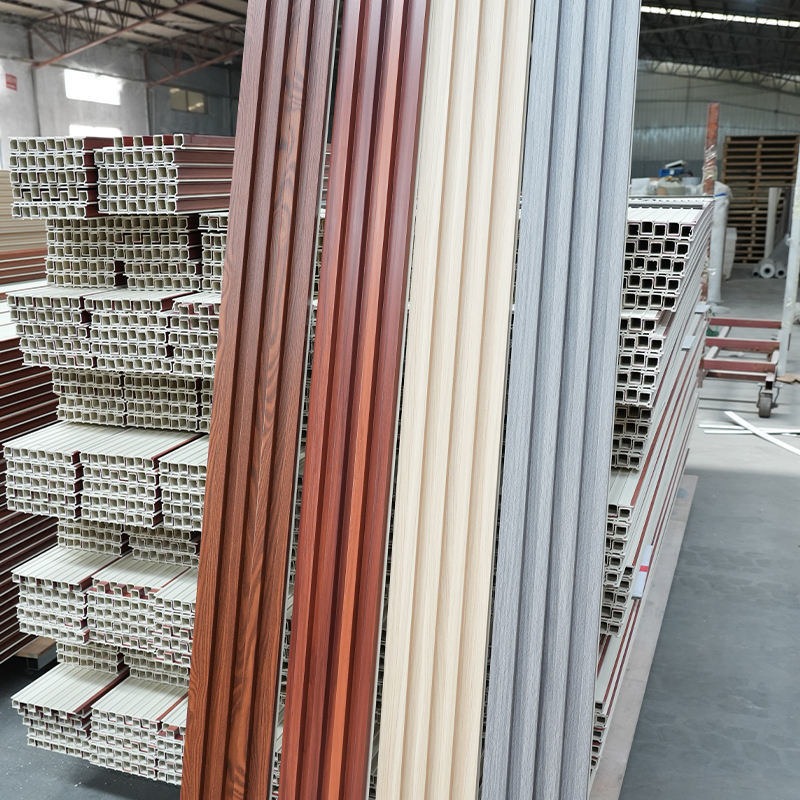 호텔 및 아파트 인테리어 장식용 TV 배경 방수 WPC 벽 패널 (플라스틱 재질)