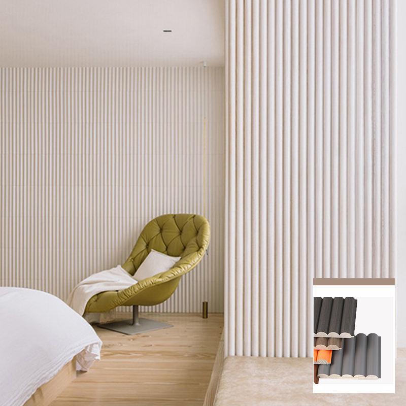 최고 가격 WPC 벽 클래딩 패널 신규 디자인 플루티드 벽 인테리어 벽 장식