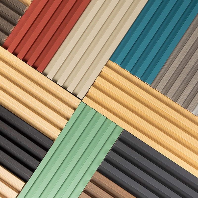 최고 가격 WPC 벽 클래딩 패널 신규 디자인 플루티드 벽 인테리어 벽 장식