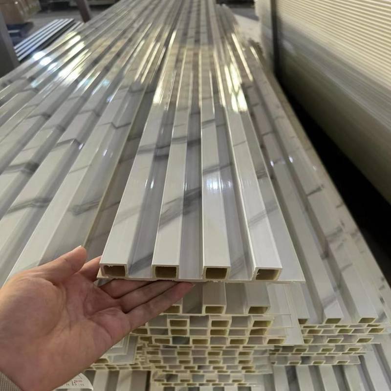 욕실 인테리어용 현대식 목재 플라스틱 복합재 WPC 벽 패널, PVC 대체재