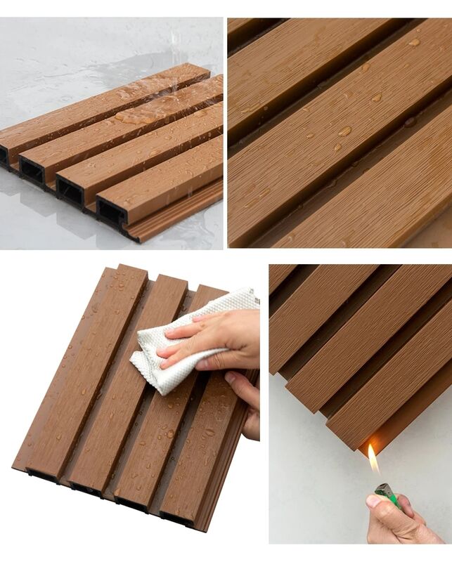 고품질의 방수형 WPC 외관 벽 패널
