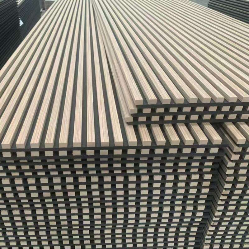 핫 판매 어쿠스틱 패널 목재 슬레이트 플루트 벽 패널 집 장식 내부 소리 방지 벽 패널