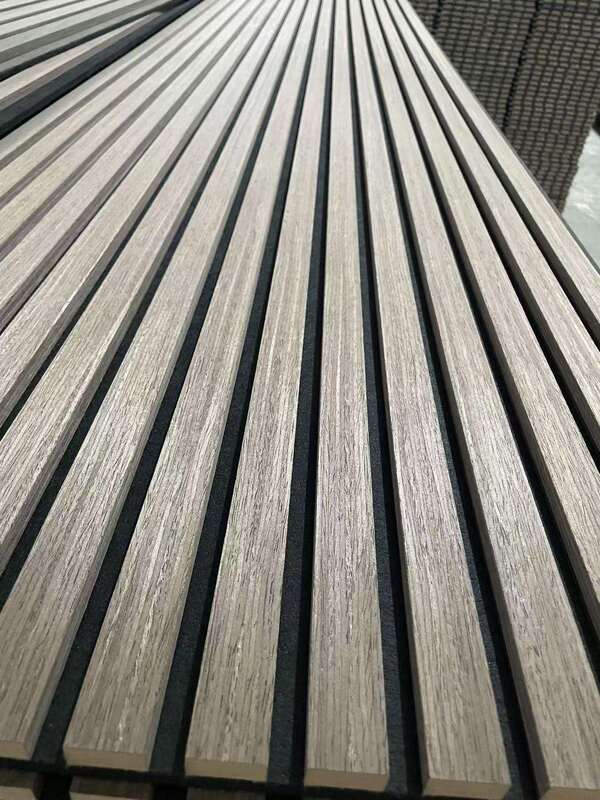 핫 판매 어쿠스틱 패널 목재 슬레이트 플루트 벽 패널 집 장식 내부 소리 방지 벽 패널