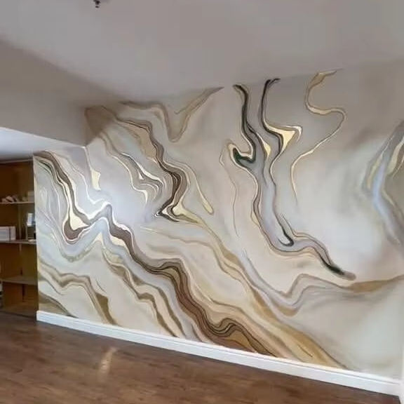 로맨틱한 장식 PVC 대리석 잎 핑크 꽃 UV 대리석 벽 패널 침실 장식