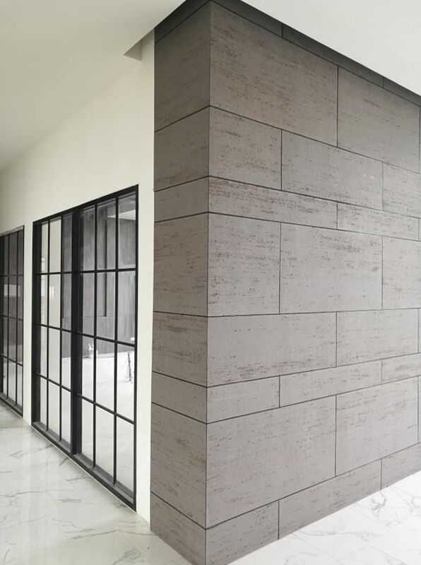 유연 트래버틴 시트 3d 트래버틴 돌 패널 유연 클래싱 Ms 트래버틴 유연 외부 벽돌