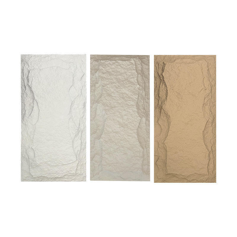 다기능 인테리어 가벼운 PU 인위적 바위 장단 외관 3D 장식 돌 벽 패널 고품질