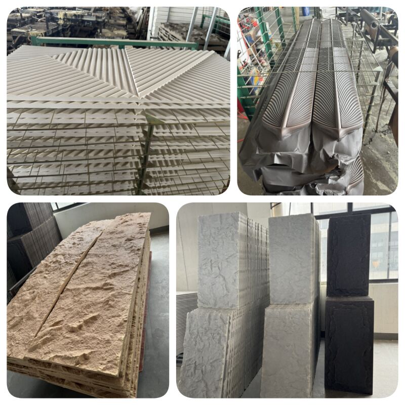 공장 직판 판매 PU 돌 벽 패널 가벼운 현대 인공 돌 방수 벽 패널 & 보드 조립하기 쉽습니다