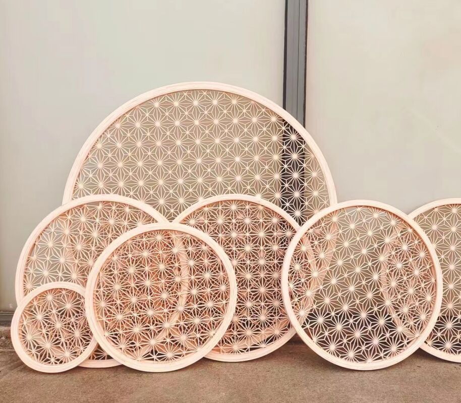 전통적인 미학 목조 작업 기술 목조 조각을 함께 결합 Kumiko 사용 Mortise 손으로 만든 선물