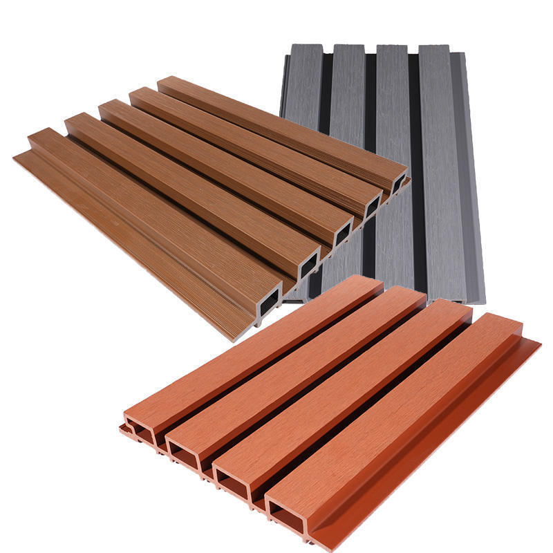 설치가 용이하고 클래식한 디자인의 현대적인 야외 WPC 벽 패널, 야외 공간을 위한 방수 기능