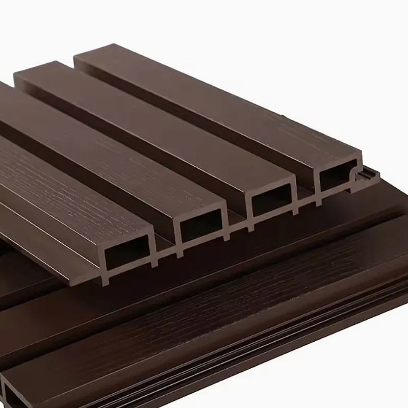 방수 외관 사이딩 패널 WPC 외관용 벽 패널 장식 외관 목재 Wpc 벽 천