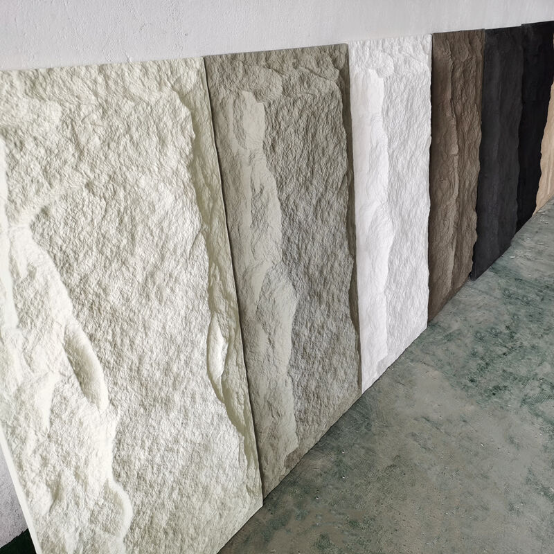 유연한 친환경 실내/외 벽 장식 내화 방수 천연석 클래딩 패널 인조석