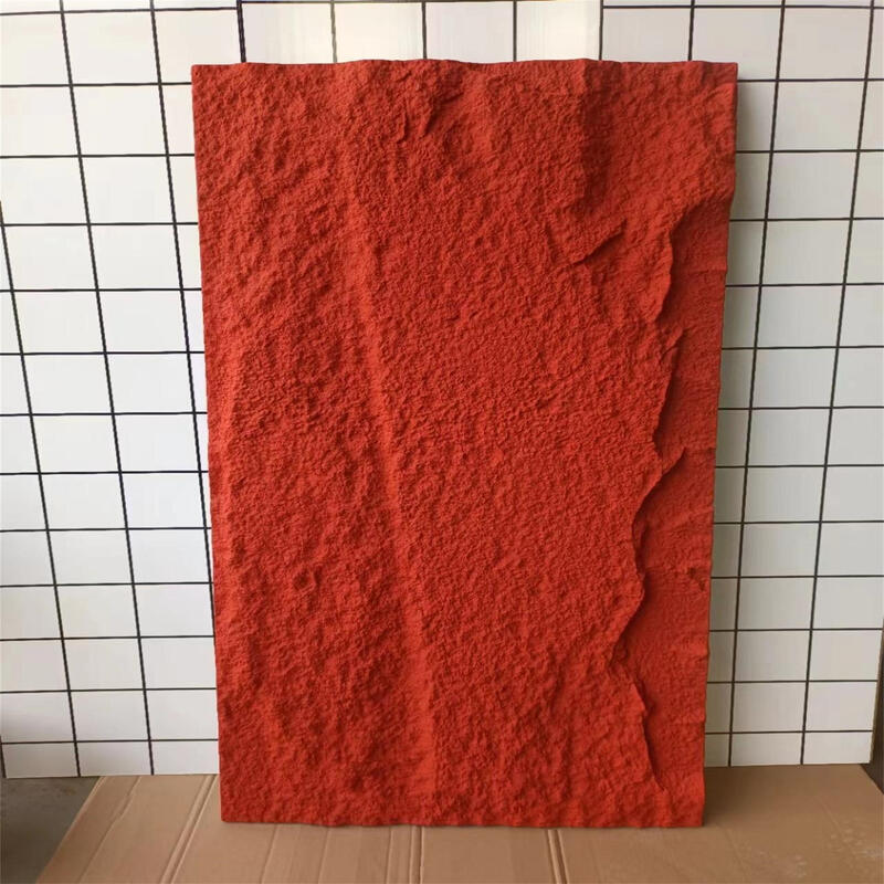 소매 내구성 가벼운 폴리우레탄 돌 벽 패널 고품질 퓨 팩스 돌 벽 천