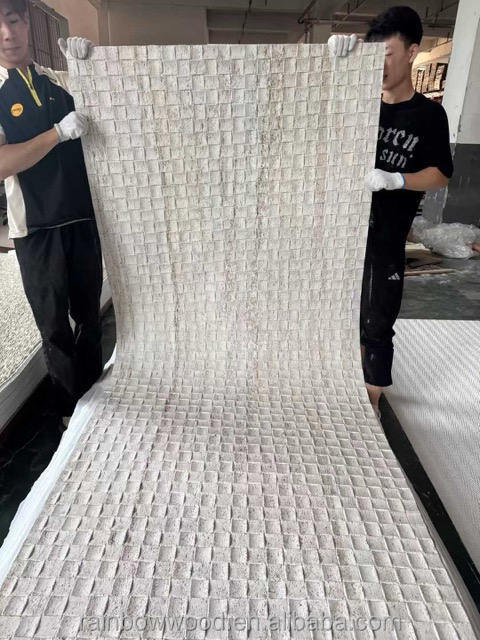 MCM 소프트 시리즈 현대 디자인 유연 인공 친환경 방화성 방수성 큰 슬랩 실내 외관 벽 장식 3D