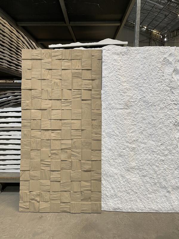 혁신적인 벽 장식 솔루션 방화성 방수성 PU 인위 돌 벽 패널