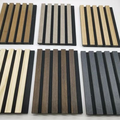 FSC 인증을 받은 도매 펠트 소음 단열판 소음 단열 벽 패널 목재 음향 패널 구로 된 음향 패널