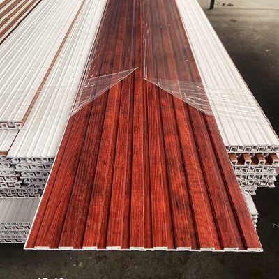 내부 Wpc 벽 패널 나무 질감과 함께